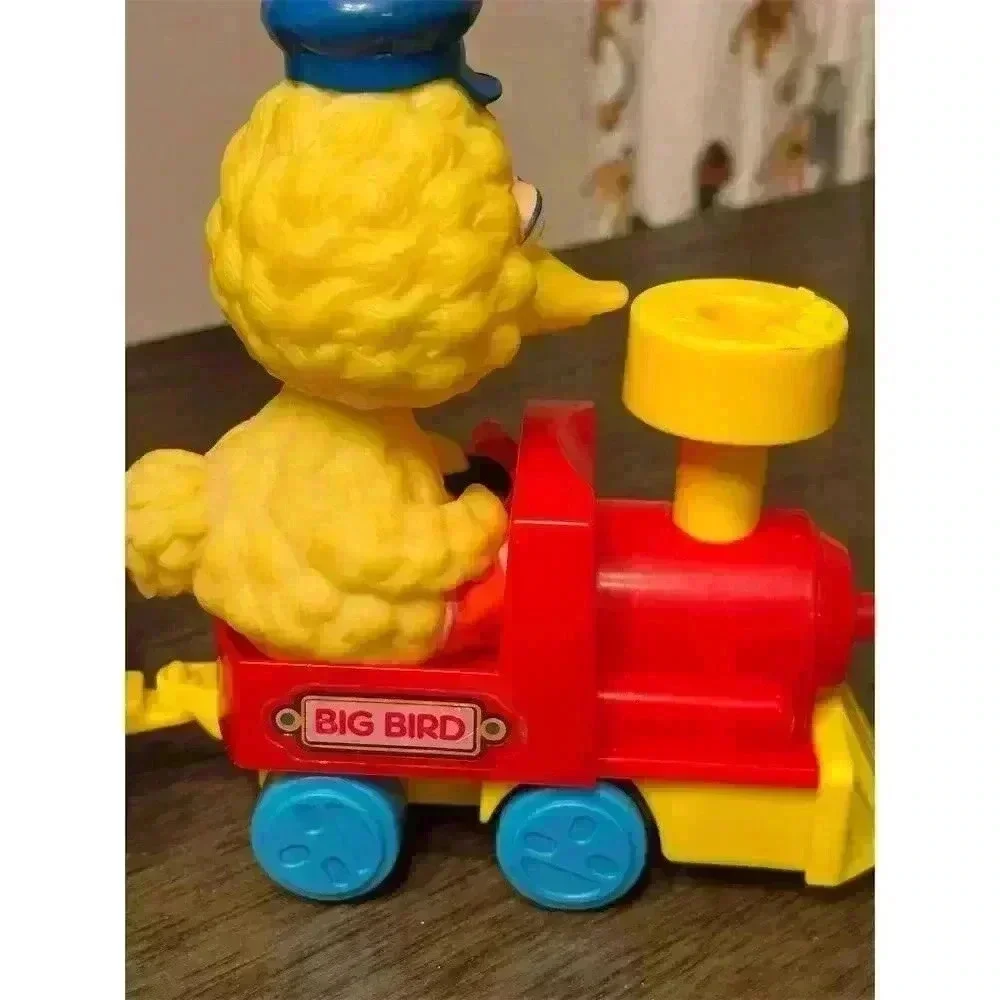 Vintage 1989 ILLCO Sesame Street Wind-Up Train Set Toy Bert, Cookie, Big Bird - Picture 6 of 13